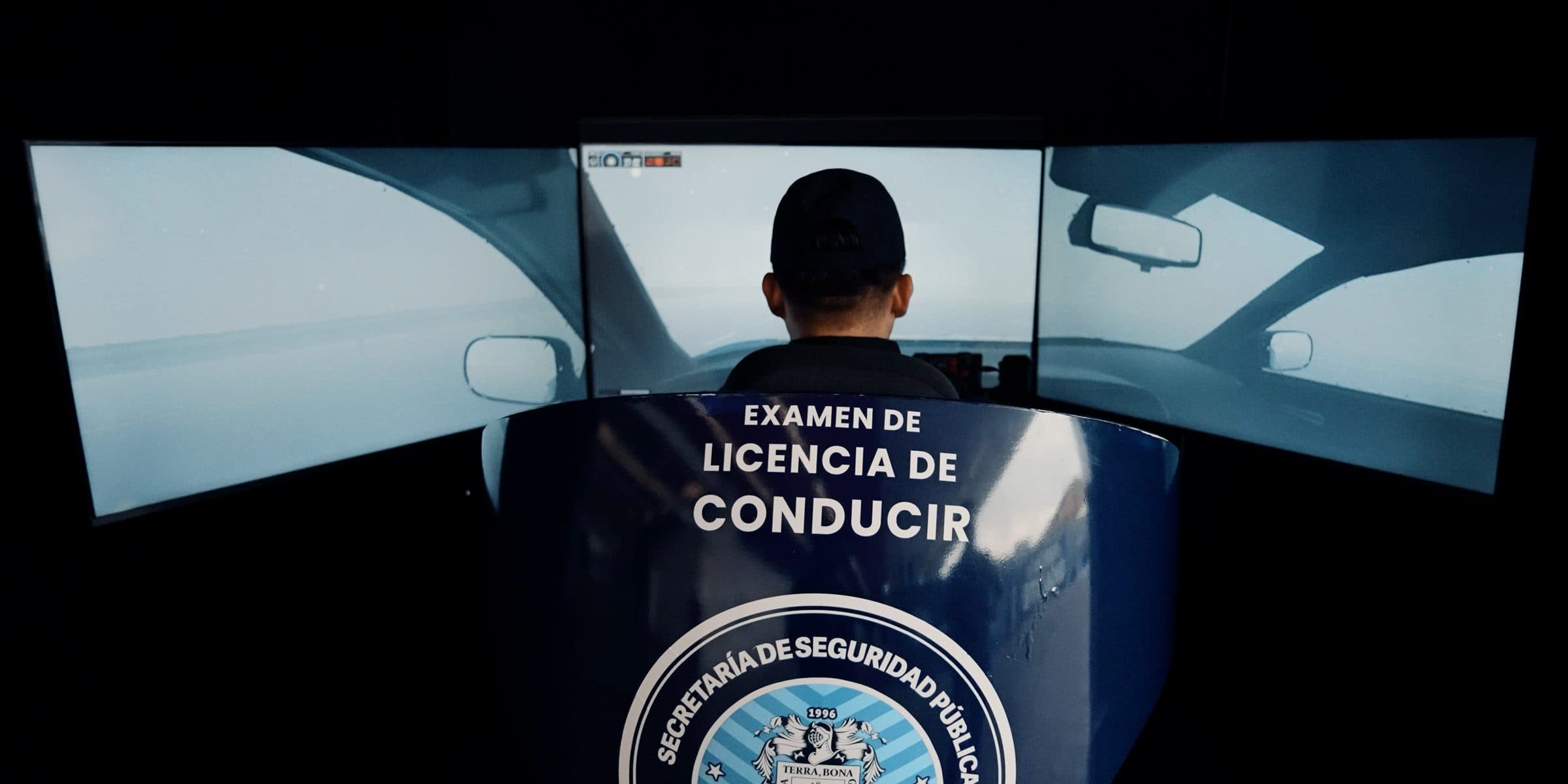 Simulation of a real traffic accident recreated in the APEX car driving simulator