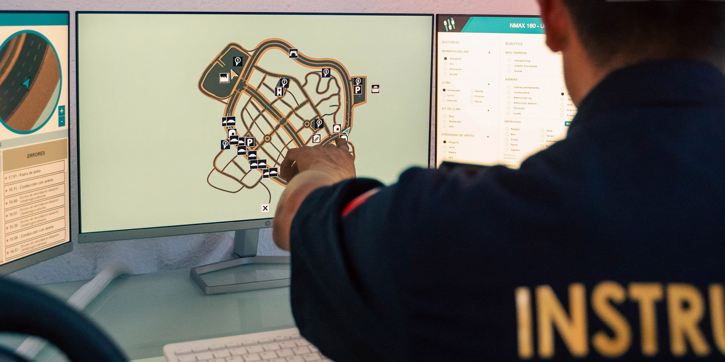 Real-time telemetry from the APEX motorcycle simulator during an exercise