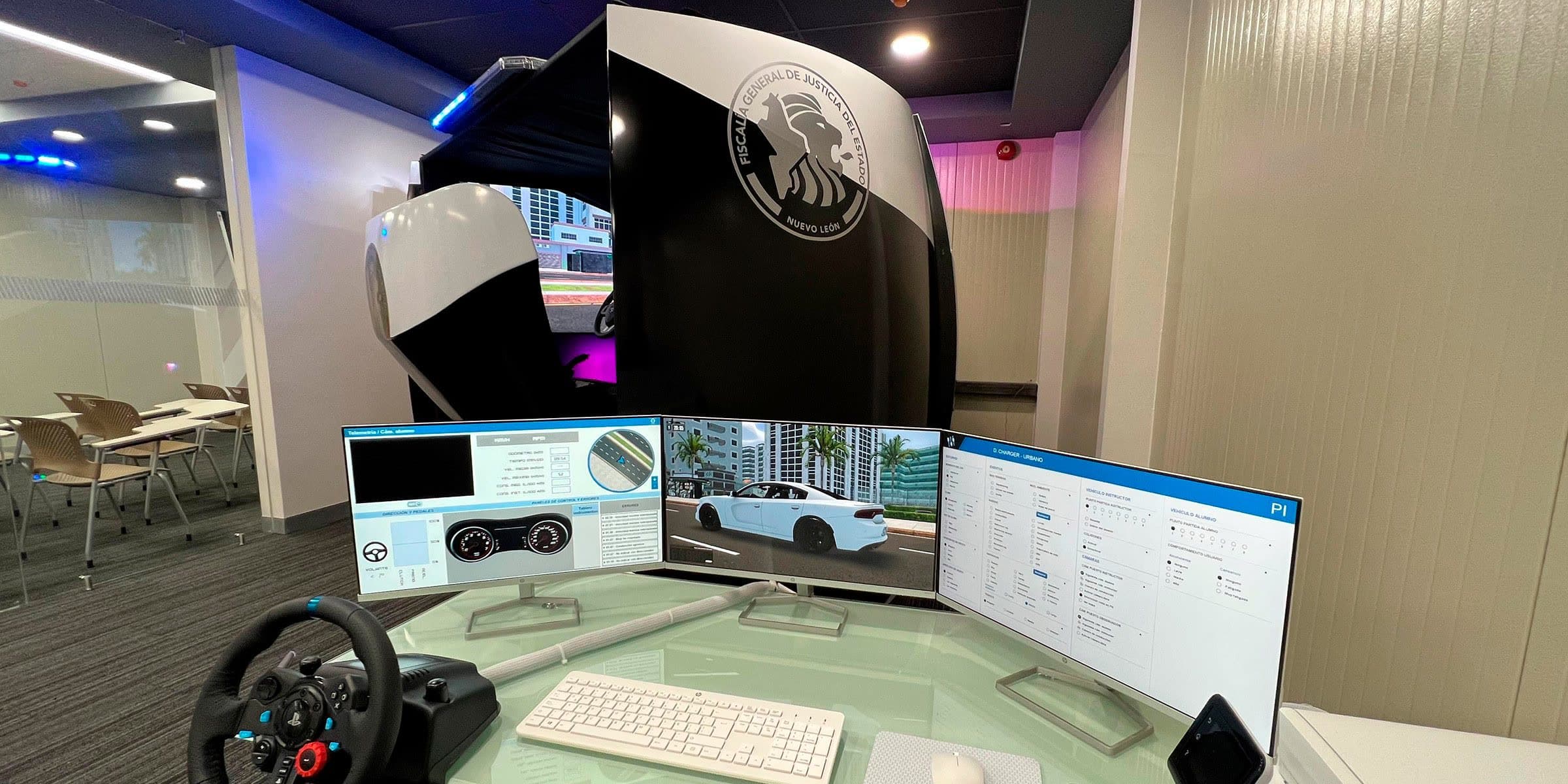 Multi-user control station of the APEX patrol simulator