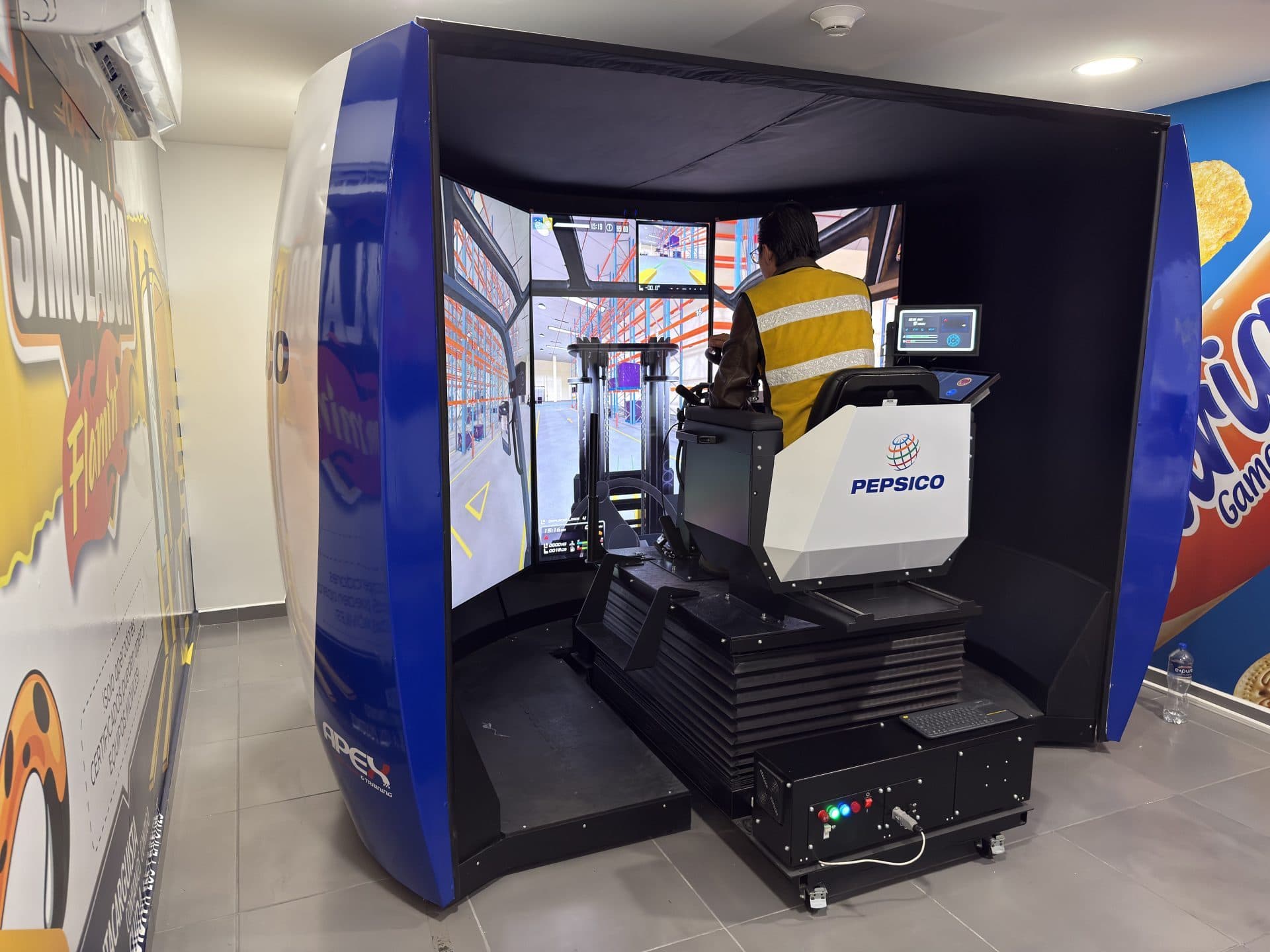 PepsiCo fortalece la capacitación operativa con 3 simuladores de montacargas