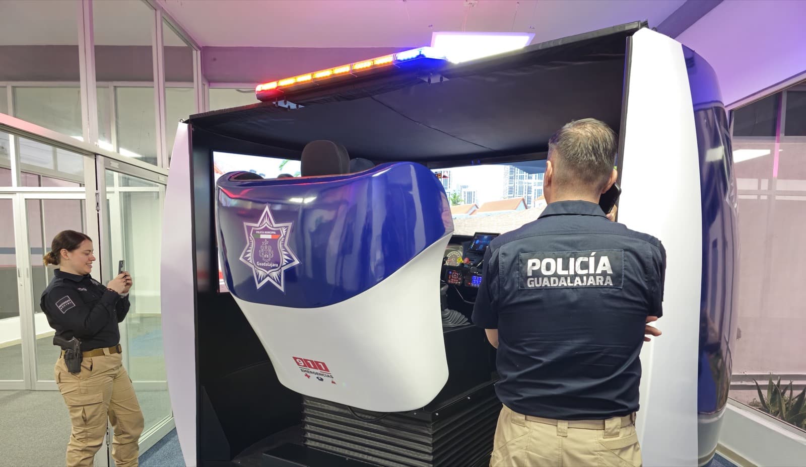 Simulador de patrulla APEX de la policía de Guadalajara