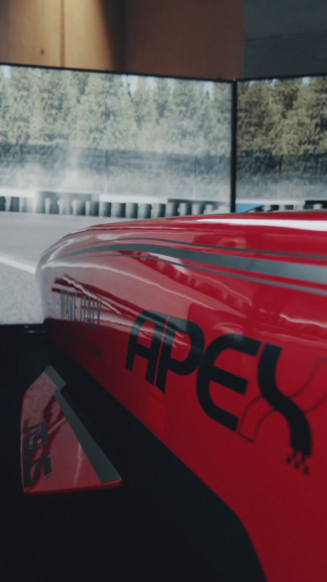 Simulador de carreras APEX en el Festival Ferrari