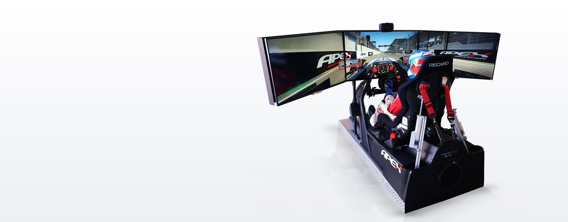 Simulador de Fórmula 1 APEX en una activación de marca