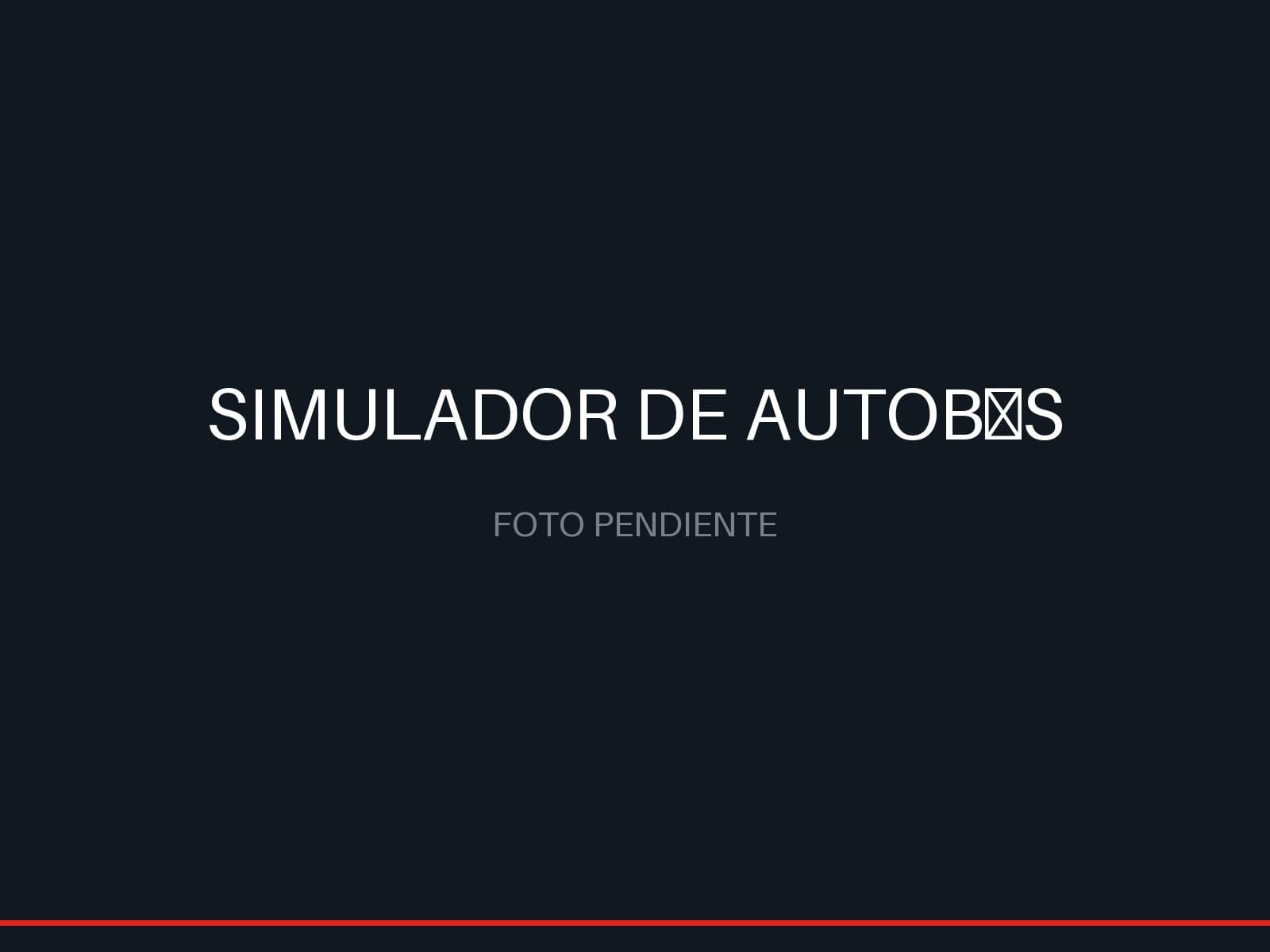 Simulador de autobús APEX con cabina y sistema de proyección envolvente